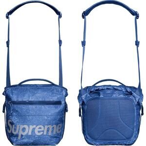 Supreme Waterproof Reflective Speckled Blue Logo Shoulder Bag
